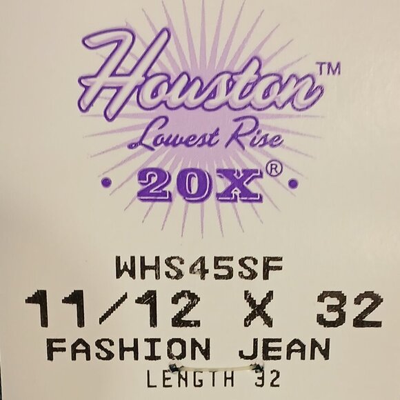 WOMENS HOUSTON LOWEST RISE TWENTY X JEANS, SLIM FIT BOOT CUT, SIZE 11/12 NWT - Picture 11 of 12